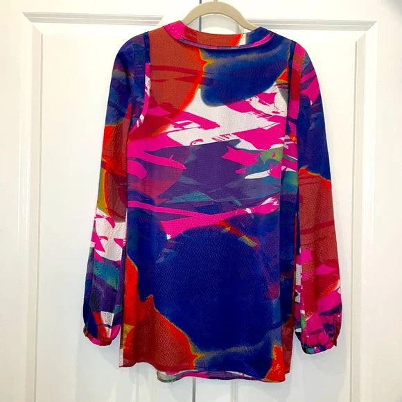 Tory Burch Tunic -Size 4 - 100% Silk - Picture 2 of 3